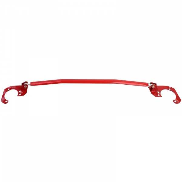 Red adjustable aluminum strut bar BMW E46 petrol
