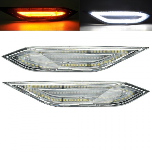 2 indicadores de ala LED Porsche Cayenne 11-14 - Transparente