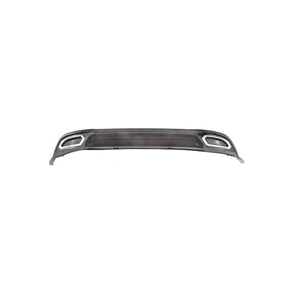 Rline double look rear diffuser VW GOLF 7 facelift 17+