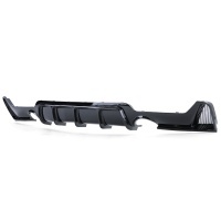 Rear exhaust diffuser BMW 4 series F32 F33 F36 double outlet - glossy black