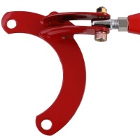 Adjustable red aluminum strut bar Peugeot 206 98-08