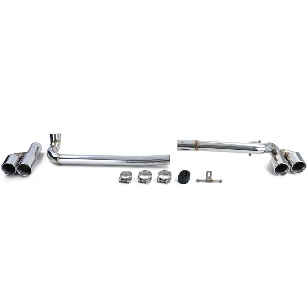 Stainless steel exhaust line BMW Serie 3 E90 E91 - mperf look