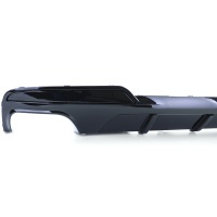 BMW 5 series F10 F11 rear diffuser mperf dual look output - gloss