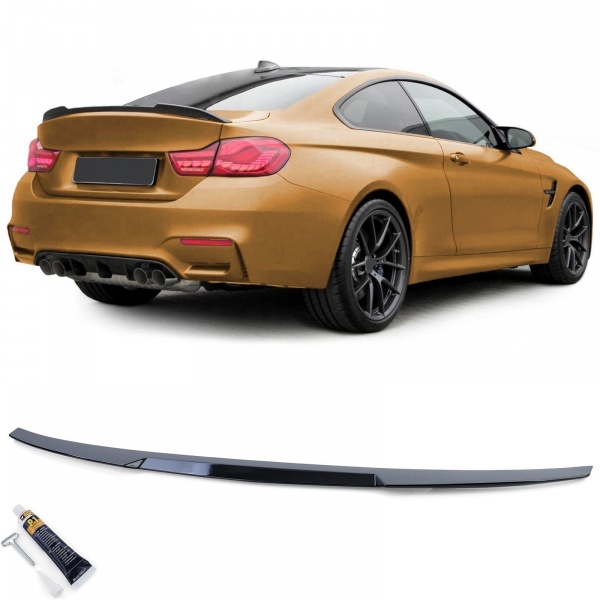 Kofferspoiler spoiler - BMW Serie 4 F32 Coupe 13-21 - M4 look - glanzend