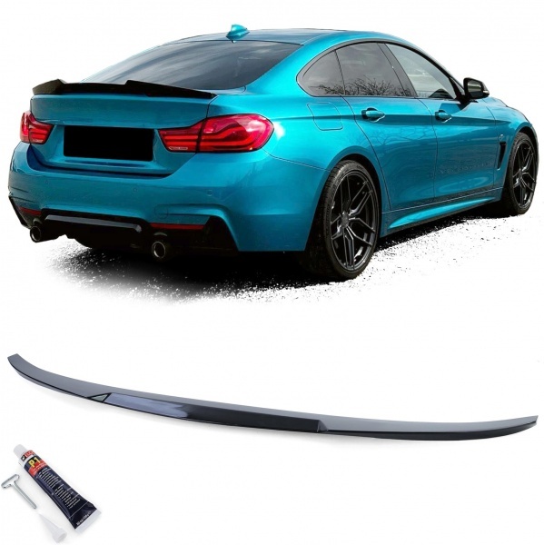 Kofferspoiler spoiler - BMW Serie 4 F36 Gran Coupe 13-21 - M4 look - glanzend