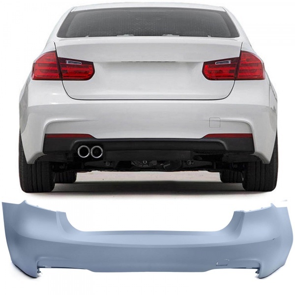 Rear bumper BMW Serie 3 F30 11-19 - Mtech - without diffuser