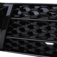 Fendinebbia Audi A1 8X 2010-2015 - aspetto RS1 nero lucido