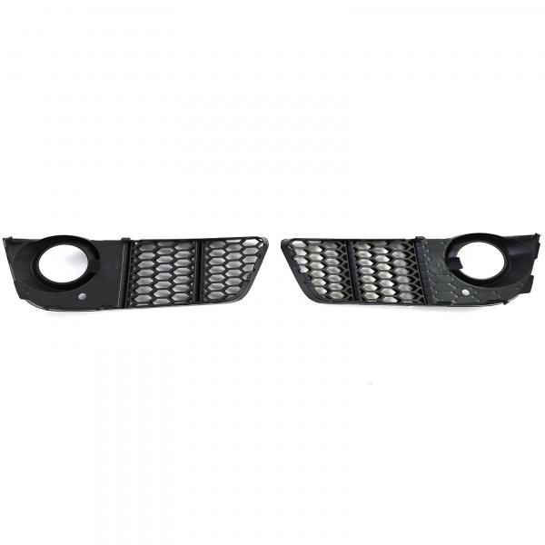 Fog light grilles Audi A5 8T 07-11 - Glossy black - RS look