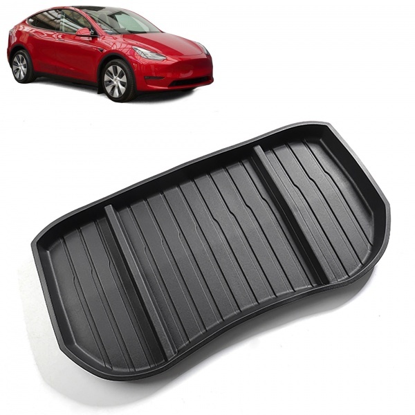 Rubberen kofferbakmat vooraan - Matzwart - Tesla Model 3