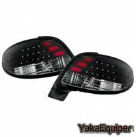 2 Peugeot 206CC LED rear lights - Black