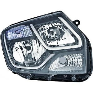 Right passenger headlight Dacia Duster - 13-17 - Black