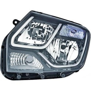 Left driver's headlight Dacia Duster - 13-17 - Black