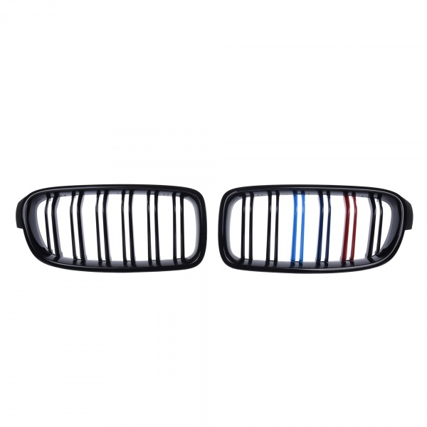 Grilles grille BMW Serie 3 F30 F31 11-18 M color look - Glossy Black