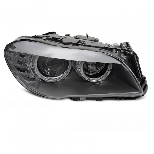 Right halogen headlight BMW Serie 5 F10 F11 - 10-13 - Black