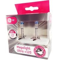 Pack 2 Lampen H1 GE Megalight Ultra +120