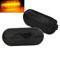 2 LED wing turn signals for VW GOLF 3 - 4 Passat Polo - Seat Ibiza - Black