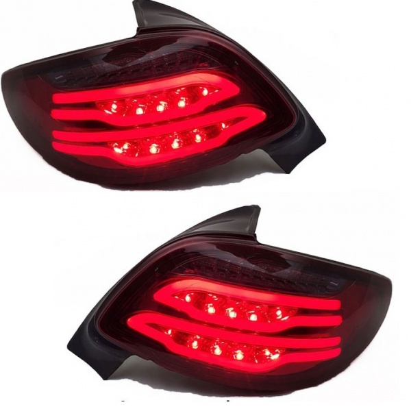 2 luces traseras Peugeot 206 FullLED - Rojo