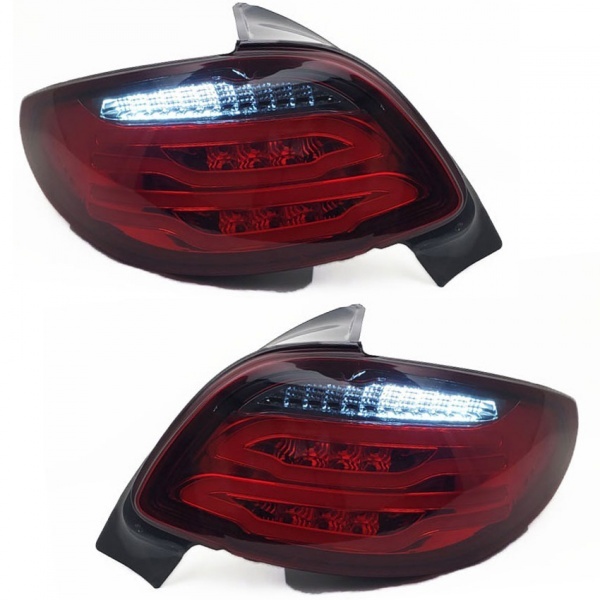 2 luces traseras Peugeot 206 FullLED - Rojo