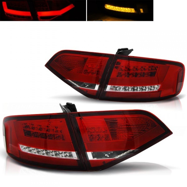 2 luzes LED LTI AUDI A4 B8 07-11 sedan - vermelho