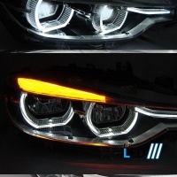 2 BMW 3 Serie F30 F31 LCI facelift koplampen - fullLED 3D - 15-18
