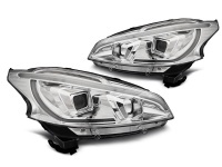 2 Peugeot 208 LTI LED headlights xenon look - Chrome