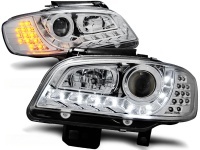 2 SEAT Ibiza / Cordoba 99-02 Headlights - Devil LED - Cligno LED - Chrome