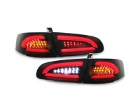 2 SEAT Ibiza 6L 02-08 lights - LTI + LED BAR red - Black