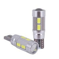 T10 LED Bulb 3D 10 SMD- Anti OBD Error - Base W5W - Pure White