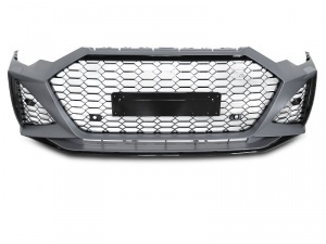 Front bumper AUDI A6 C8 - Look RS6 - Glossy black