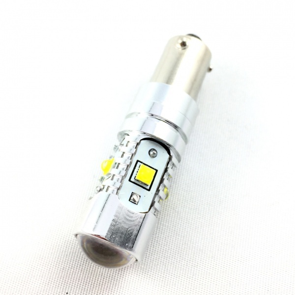 1 HPC 25W Lâmpada LED H6W - Bax9s - Branco