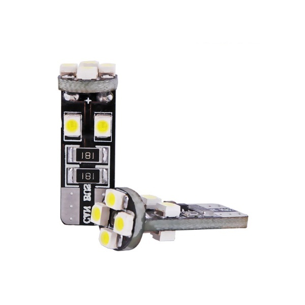 Lâmpada LED T10 3D 8 - Anti Erro OBD - Base W5W - Branco puro