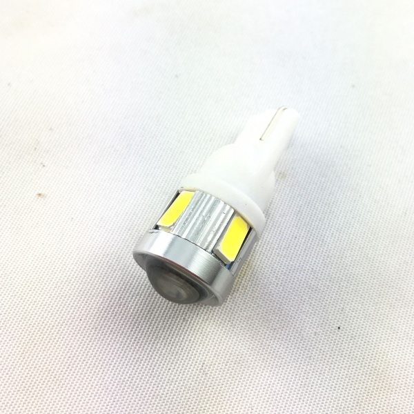 T10 LED-lamp 3D 6 - basis W5W - zuiver wit