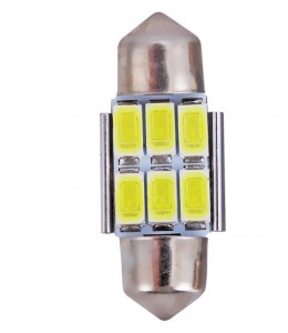 Navette 31mm LED Nav6 5730 - Anti Erreur OBD - Culot C3W - Blanc Pur