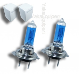 3+1 GRATUIT Pack 2 Ampoules H7 Effet Xenon - Super White 5000K