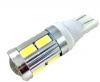 Ampoule T10 LED 3D<sup>10</sup> SMD - Culot W5W - Blanc Pur