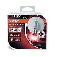 2 bulbs H11 Osram Night Breaker Unlimited