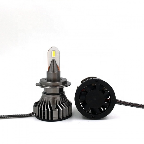 2 belüftete H7-Mini-LED-Lampen 10000 Lumen 6000K - Reinweiß