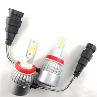 2 H8 HEADxtrem LED Bulbs C6 7600lumens 72W - Pure White