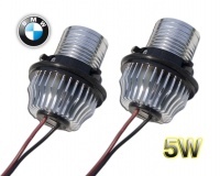 Pack lâmpada LED 5Watts anjo olhos toca BMW E39 para E87, X3- xenon branco