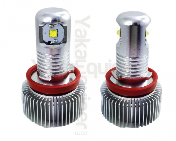 Pack LED-Lampe 10-Watt-Ringe H8 LUXE Engelsaugen BMW E63 bis E93 X1 X5 X6 - Xenon weiß