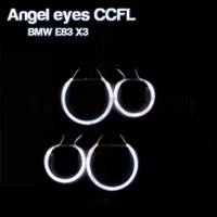 Confezione 4 Anelli occhi angelo CCFL BMW E83 X3 Bianco