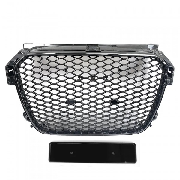 Grille grille Audi A1 8X 10-14 - Honeycomb RS1 - Black