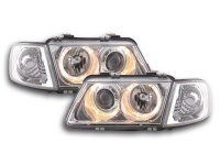 2 Audi A3 8L Angel Eyes headlights - Chrome
