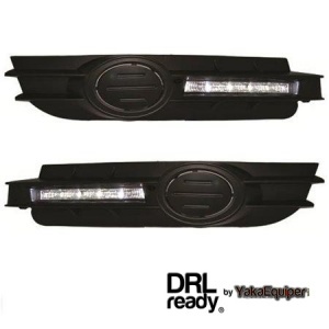 2 Feux de jour LED DRL Ready - AUDI A6 (C6 4F) - Blanc