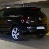 Roof spoiler spoiler - VW Polo 6R 09-14 - gloss black