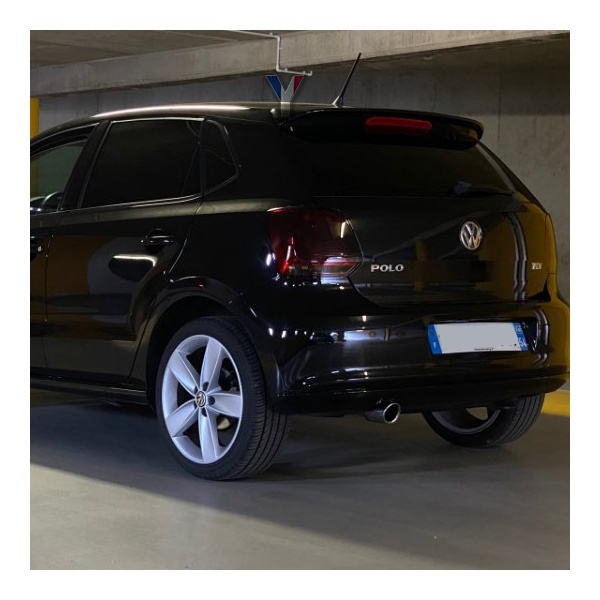 Spoiler de tejadilho - VW Polo 6R 09-14 - preto brilhante