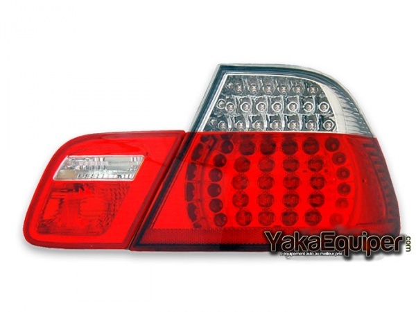 2 BMW Serie 3 E46 Cabriolet 00-07 rear lights - Clear