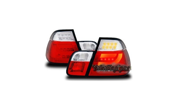 2 luces traseras BMW E46 Sedan LED 02-04 - Transparente