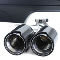 Kit diffusore scarico BMW serie 5 F10 F11 - 4 tubi carbonio - Opaco