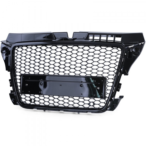 Grill grille Audi A3 8P 08-12 - Honeycomb RS3 - Black lacquered